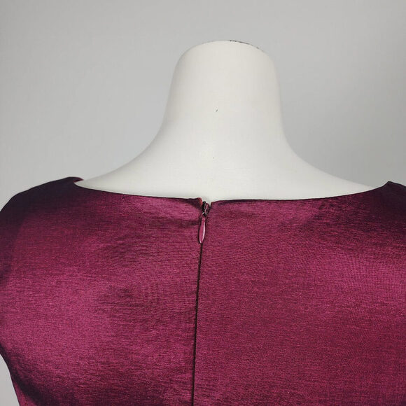 Adrianna Papell Purple Sheath Dress Size 6 - Picture 7 of 10